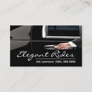 Moderne Limo Driver Business Card Visitenkarte