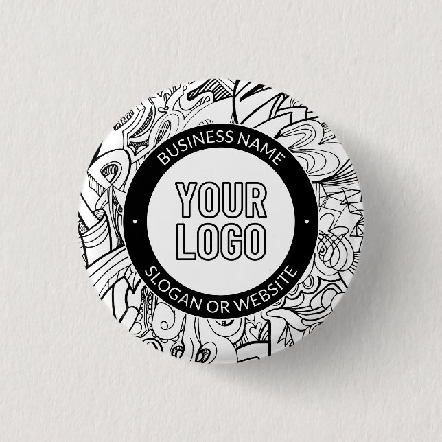 Moderne Line Artwork & Ihr Logo mit bearbeitetem T Button (Vorderseite)