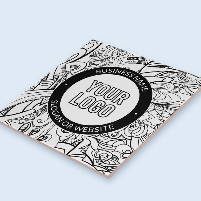 Moderne Line Artwork & Ihr Logo mit bearbeitetem T Fliese (Von Creator hochgeladen)