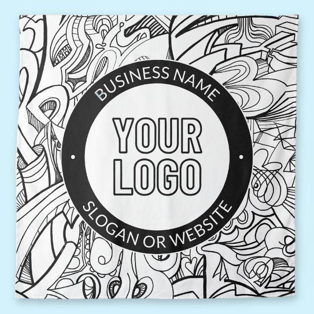 Moderne Line Artwork & Ihr Logo mit bearbeitetem T Wandteppich (Von Creator hochgeladen)