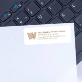 MODERNE LINIEN-MONOGRAMM ANWALT BUCHHALTER