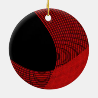 Moderne Linien rot und schwarz Keramikornament