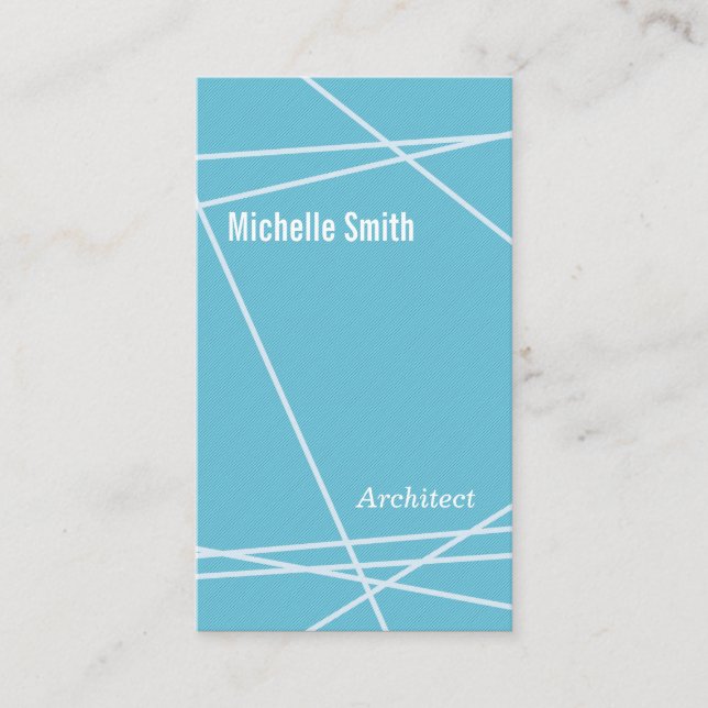 Moderne Linien Visitenkarte (Vorderseite)