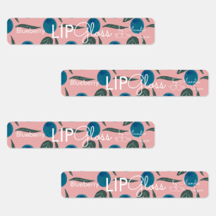 Moderne Lip Gloss Blueberry Branding Verpackung Ro Etiketten