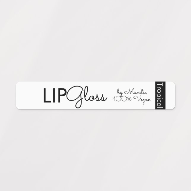 Moderne Lip Gloss Branding-Etiketten Etiketten (Design 1)