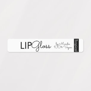 Moderne Lipgloss-Branding-Verpackungsetiketten Etiketten