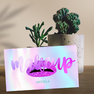 Moderne Lippen, Holographie-Makeup-Künstler Visitenkarte