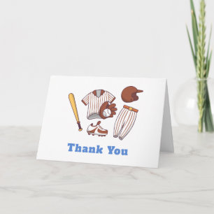 Moderne Little Slugger Baseball Sport Baby Shower Dankeskarte