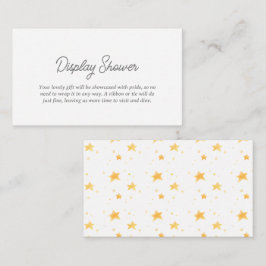 Moderne Little Stars Display Duschenschließkarte Begleitkarte