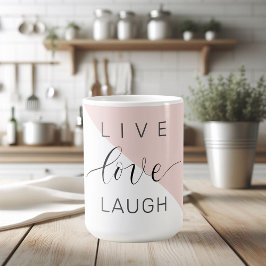 Moderne Live-Liebe lacht positives Motivation Zita Kaffeetasse