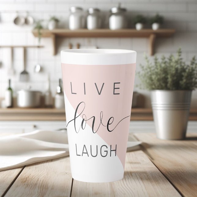 Moderne Live-Liebe lacht positives Motivation Zita Milchtasse (Von Creator hochgeladen)