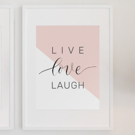 Moderne Live-Liebe lacht positives Motivation Zita Poster