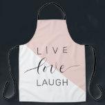 Moderne Live-Liebe lacht positives Motivation Zita Schürze<br><div class="desc">Moderne Live-Liebe lacht positives Motivation Zitat</div>