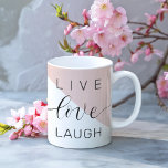Moderne Live-Liebe lacht positives Motivation Zita Tasse<br><div class="desc">Moderne Live-Liebe lacht positives Motivation Zitat</div>