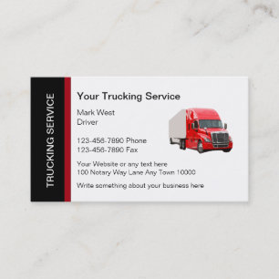 Moderne LKW-Service Visitenkarten Vorlage Visitenkarte