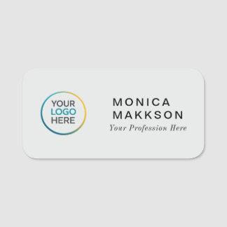 Moderne Logo-Namensschild Namensschild
