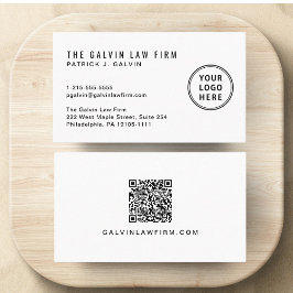 Moderne Logo QR Code Mitarbeiter Visitenkarte