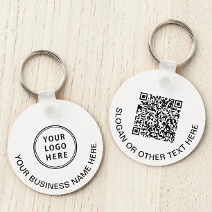 Moderne Logo-QR-Codewerbung Schlüsselanhänger