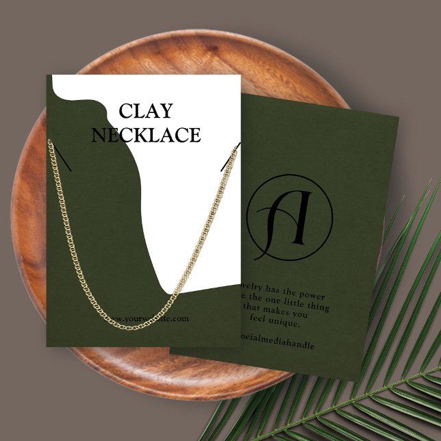 Moderne Logo-Schmuckkarte Nekklace-Display (Von Creator hochgeladen)