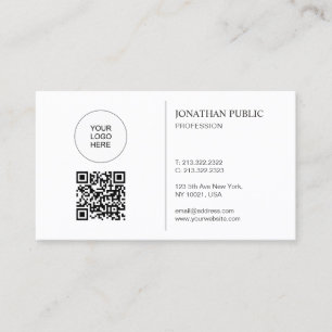 Moderne Logo- und QR-Code-Vorlage Mit uns verbinde Visitenkarte