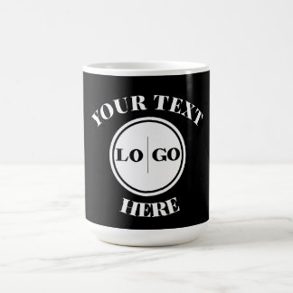 Moderne Logos und Texte Kaffeetasse
