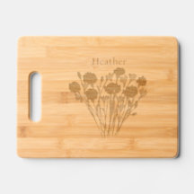 Moderne, lose Blume mit Individuelle Name