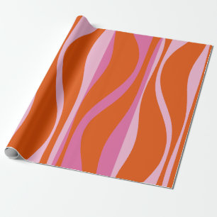 Moderne Lounge Moderne Lounge Hot Pink und Orange Geschenkpapier