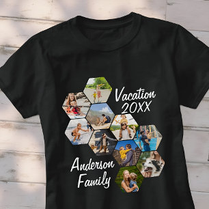 Moderne lustige benutzerdefinierte Collage mit 9 B T-Shirt