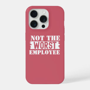 Moderne lustige Humor Bürositzungszitat Weiß iPhone 15 Pro Hülle
