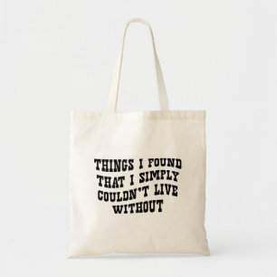 Moderne lustige minimalistische schwarze Typografi Tragetasche
