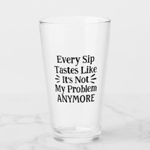 Moderne lustige Motivationszitate Schwarzer Text Glas