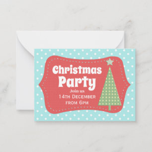 Moderne lustige Weihnachtsfeier-Einladung Mitteilungskarte