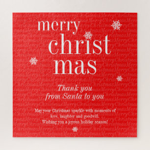 Moderne lustige Weihnachtsfeier Tages Spiel Puzzle