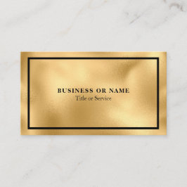 Moderne Luxe Imitate Gold Foil Metallic Business C Visitenkarte
