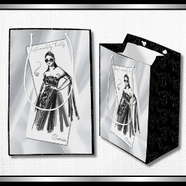 Moderne Luxus-30. Geburtstagsmode Mittlere Geschenktüte