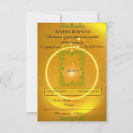 | Moderne Luxus-Antwortkarte RSVP Karte