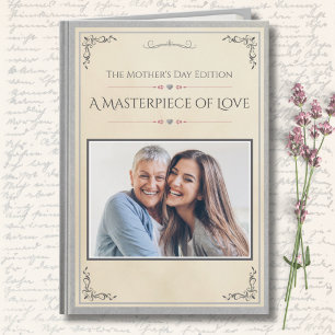 Moderne Luxus-Geschichtenbuch Premium-Muttertagska Karte