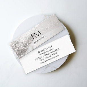 Moderne Luxus Glitzer Salon Business Card Mini Visitenkarte