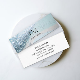Moderne Luxus Glitzer Salon Business Card Mini Visitenkarte