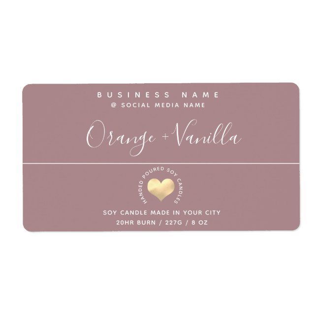 Moderne Luxus-Goldherz-Typografie (Vorne)