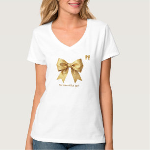 Moderne Luxus-Metall-Glanz-Bogen-Dekorationskissen T-Shirt