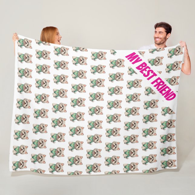 Moderne Luxus-Pflegesammlung für Haustiere Fleecedecke (Beispiel)