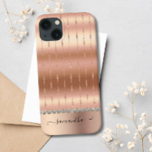 Moderne Luxus Rose Gold Glitzer Bling