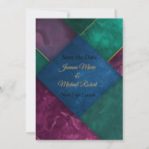 Moderne Luxus-Save-the-Date-Karte