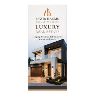 Moderne Luxusimmobilien Realtor Marketing Werbekarte