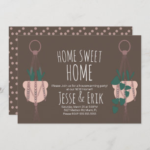 Moderne Macrame Pflanze Hanger Planter House Erwär Einladung