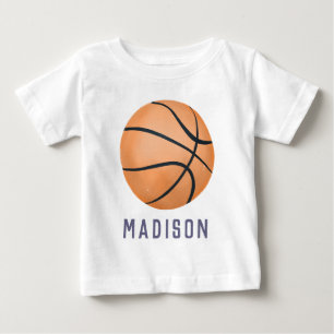 Moderne Mädchen-Basketball-Trikotnummer Sport Baby T-shirt