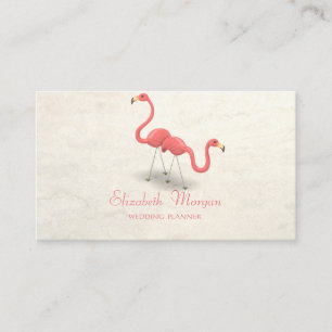 Moderne Mädchenhaft Lustig, Flamingos Visitenkarte