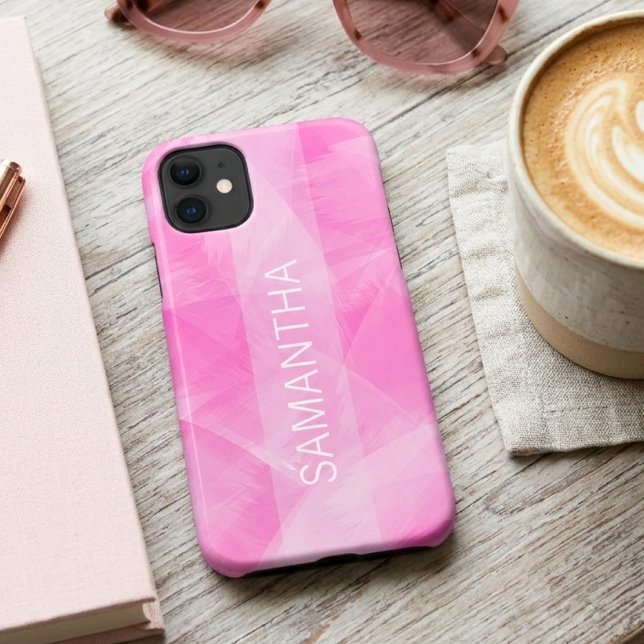 Moderne Mädchenhaft Rosa Wasserfarbe Stylisch Case-Mate iPhone Hülle (Von Creator hochgeladen)
