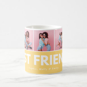 Moderne, mädchenhafte Multi-Foto Skript-trendy Bes Kaffeetasse